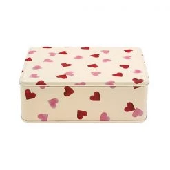 Emma Bridgewater Pink Hearts Deep Rectangular Tin
