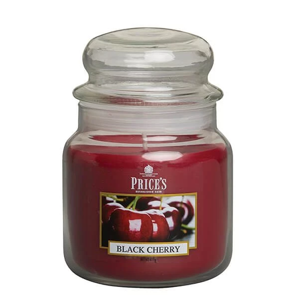 Price's Prices Fragrance Collection Black Cherry Medium Jar Candle