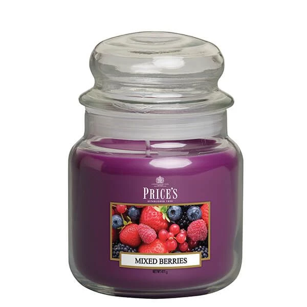 Price's Prices Fragrance Collection Mixed Berries Medium Jar Candle