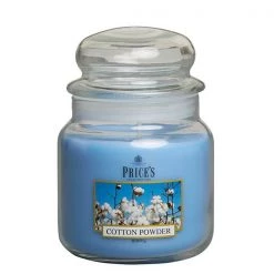 Price's Prices Fragrance Collection Cotton Powder Medium Jar Candle