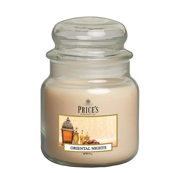 Price's Prices Fragrance Collection Oriental Nights Medium Jar Candle