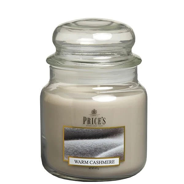 Price's Prices Fragrance Collection Warm Cashmere Medium Jar Candle