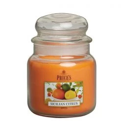 Price's Prices Fragrance Collection Sicilian Citrus Medium Jar Candle
