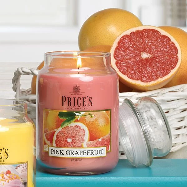 Price's Prices Fragrance Collection Pink Grapefruit Medium Jar Candle - Image 3