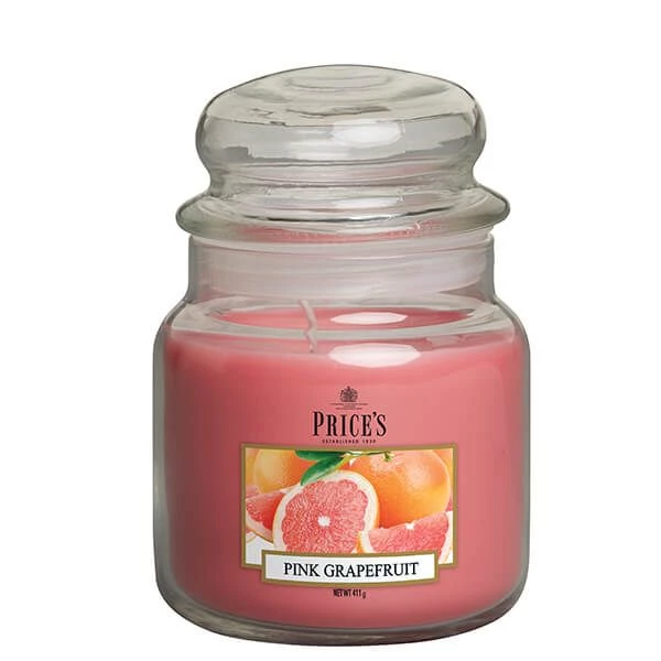 Price's Prices Fragrance Collection Pink Grapefruit Medium Jar Candle