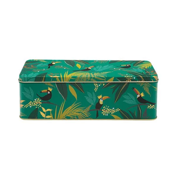 Sara Miller London Sara Miller Toucan Long Deep Rectangular Tin