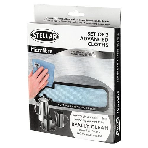 Stellar Microfibre Cleaning Cloth (2 Pck)