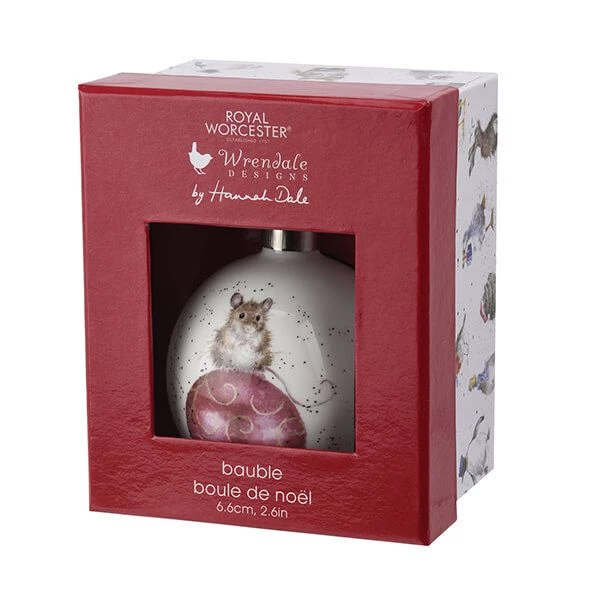 Wrendale Designs Bauble Not A Creature Was Stirring Mouse - Image 2