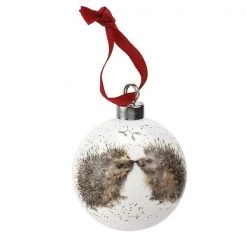 Wrendale Designs Bauble Hedgehugs Hedgehog